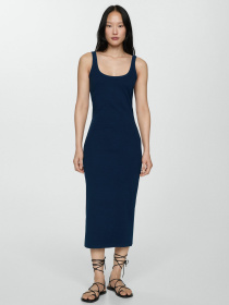 Платье миди MANGO модель 77022921_56 Фото