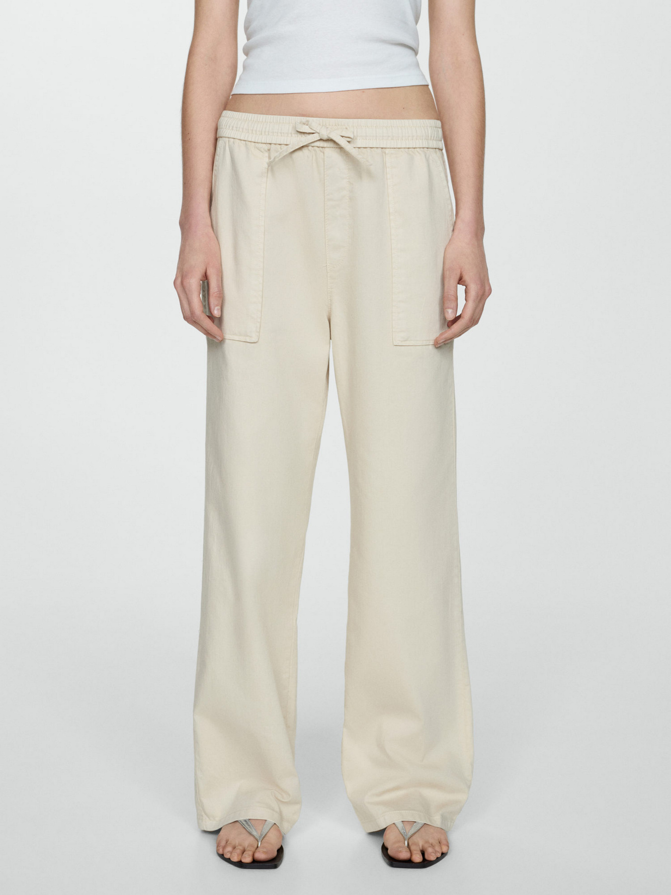 Повсякденні штани MANGO модель 77090592_2 Фото