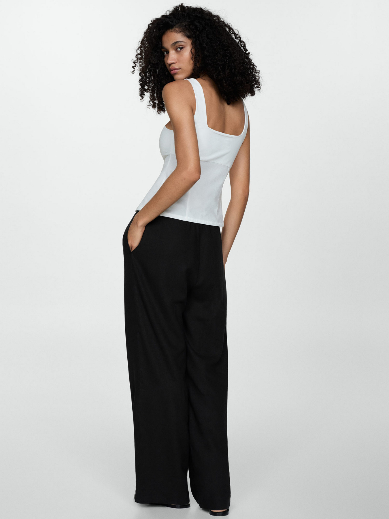 Повсякденні штани MANGO модель 77040372_99 Фото