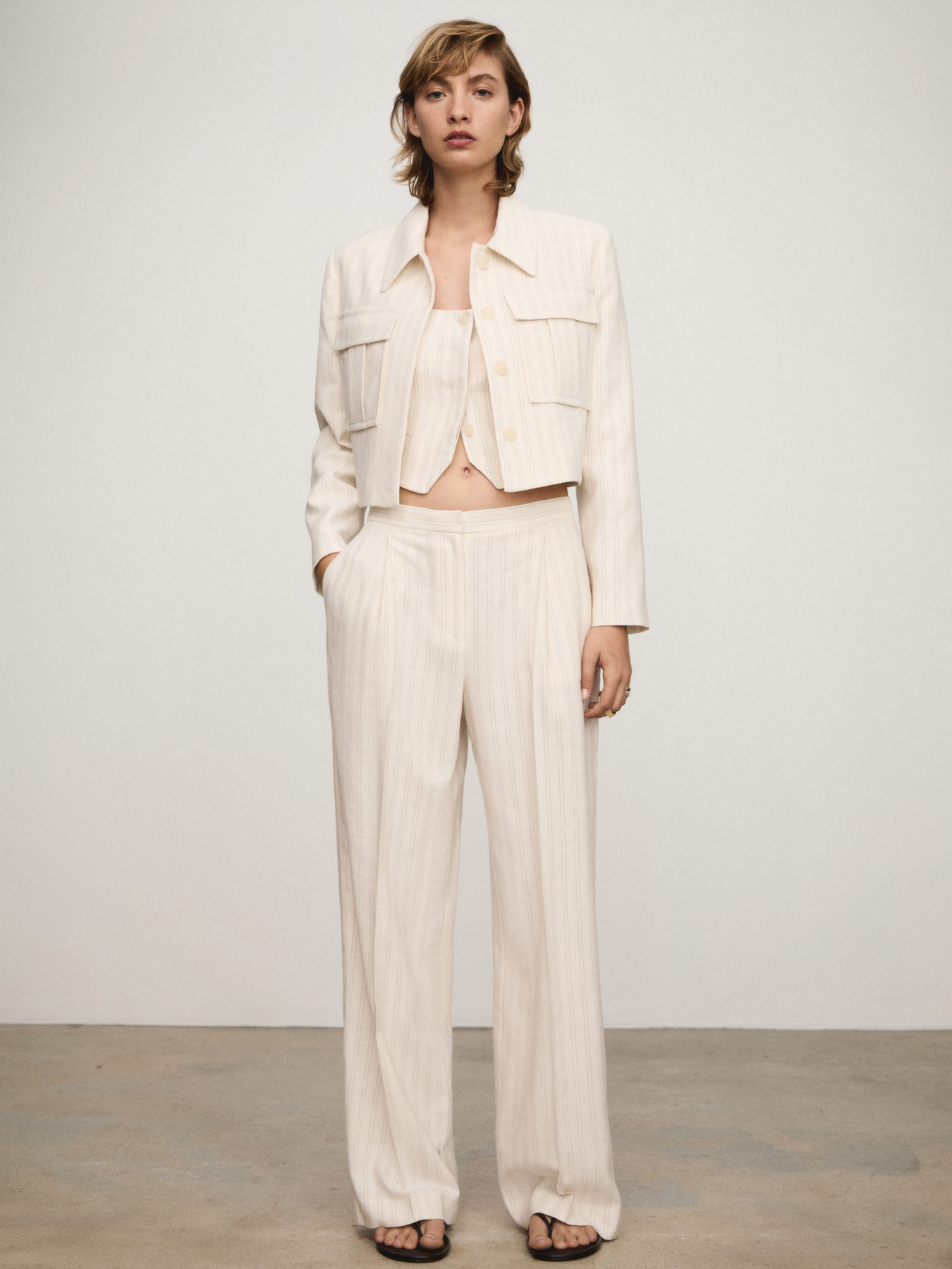 Класичні штани MANGO модель 77063271_5 Фото