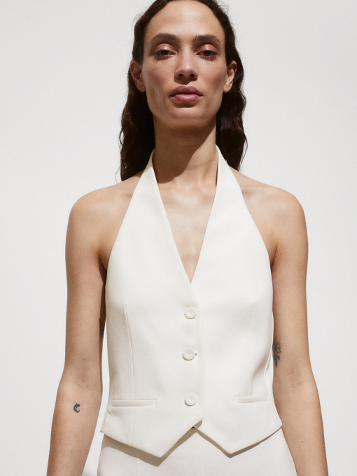 Жилет классический MANGO модель 77080388_5 Фото