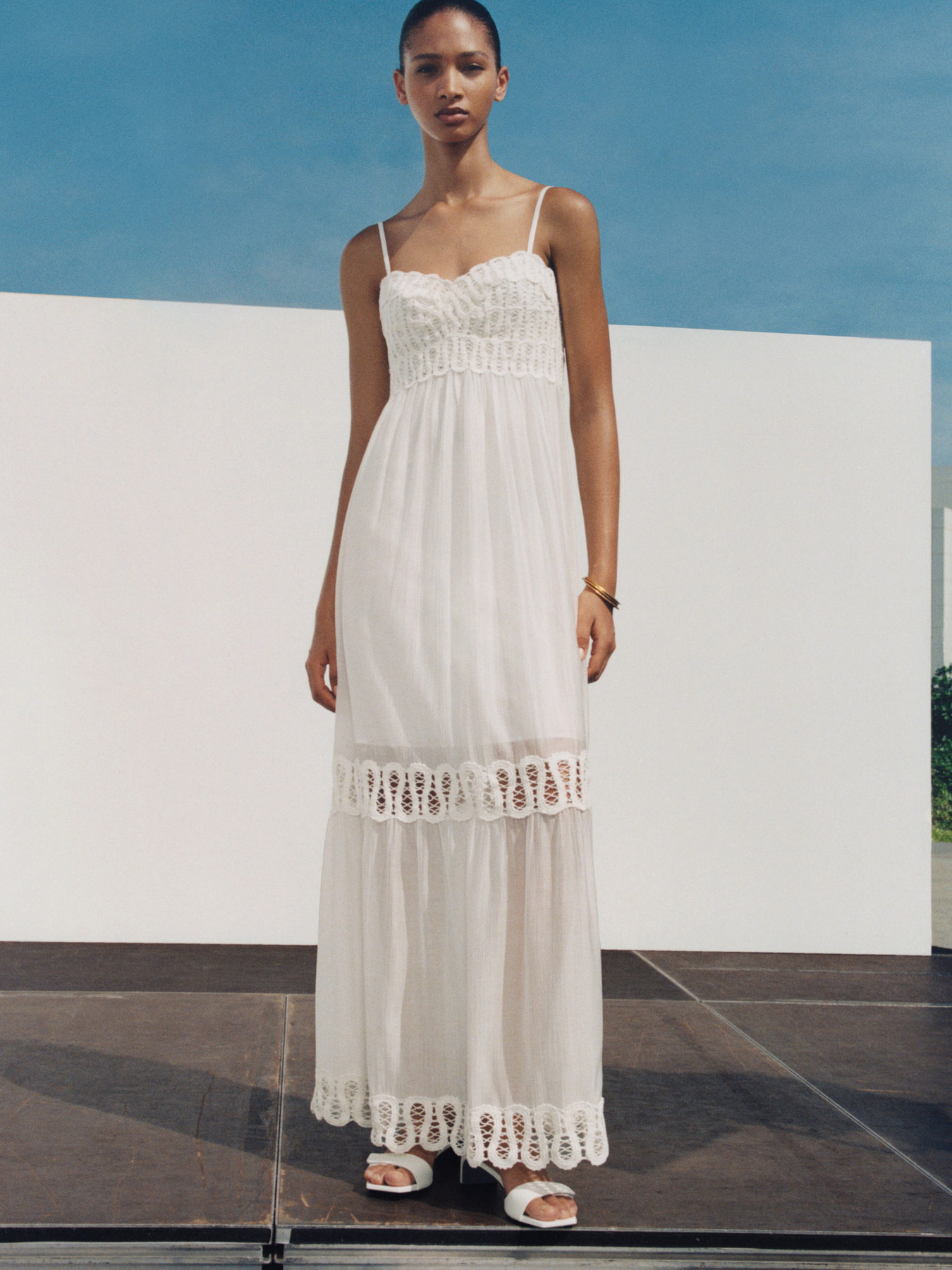 Платье макси MANGO модель 77020363_2 Фото