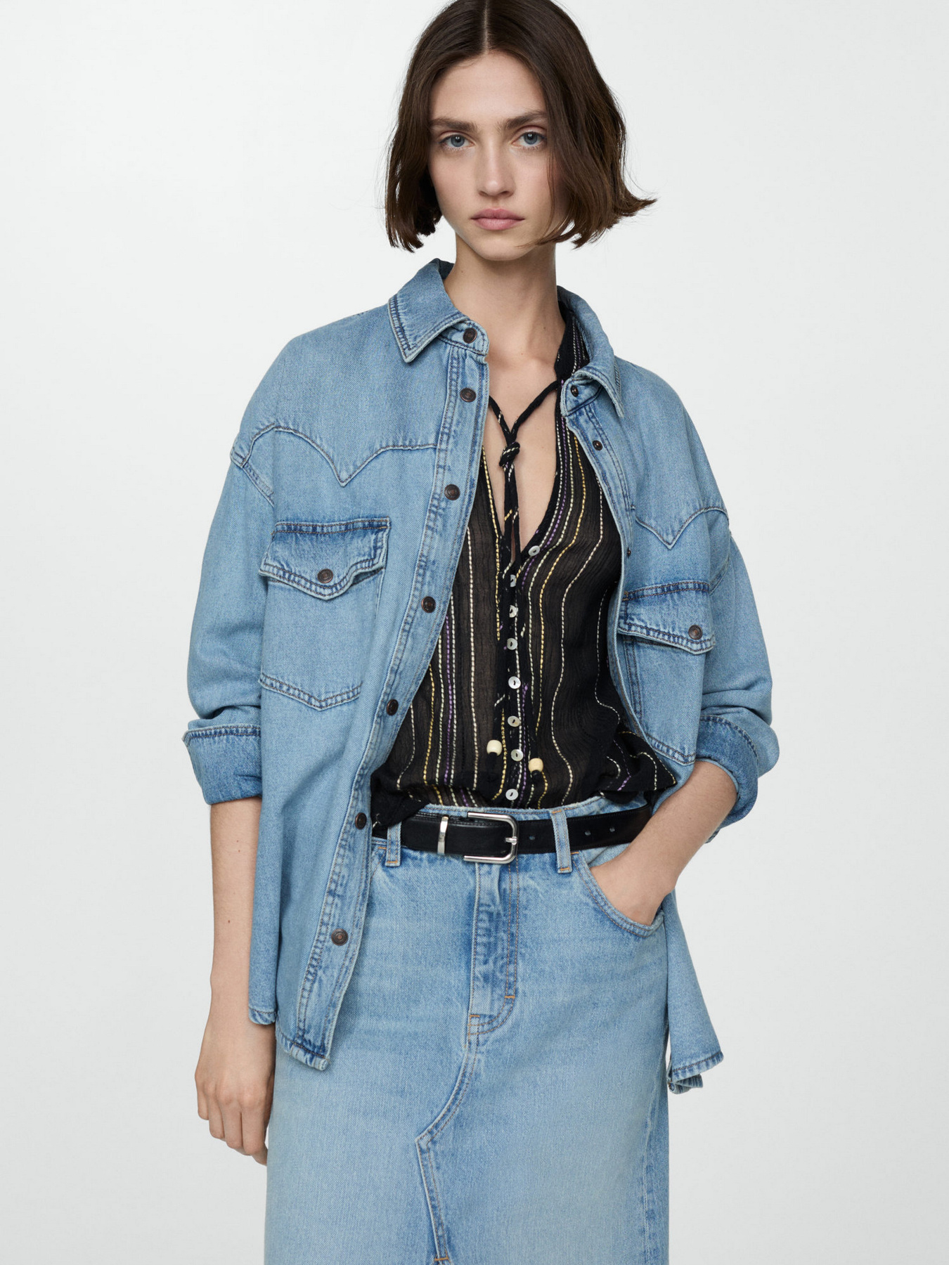 Блуза MANGO модель 77020355_99 Фото