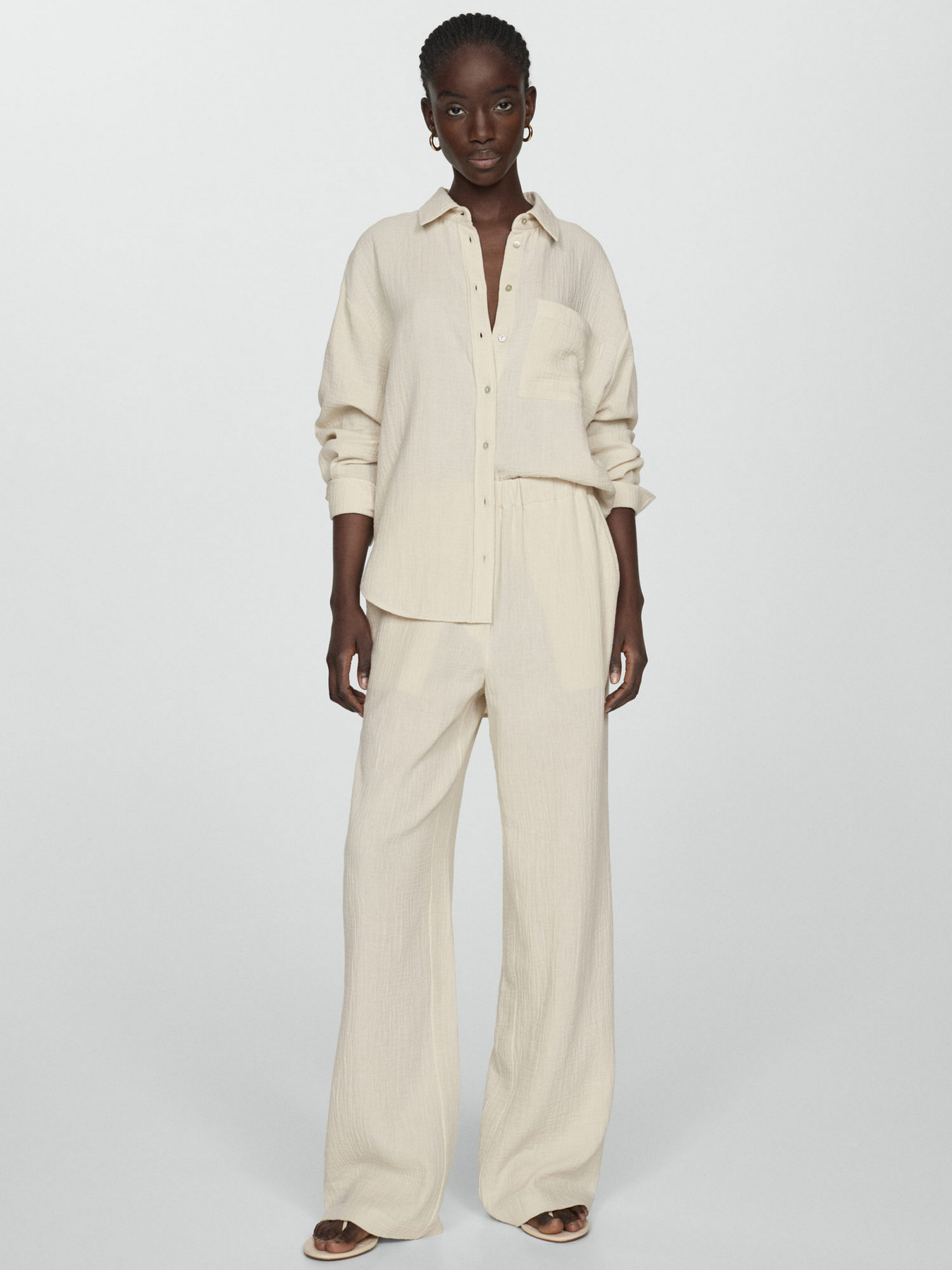 Рубашка повседневная MANGO модель 77040333_5 Рубашка повседневная MANGO модель 77040333_5 Фото