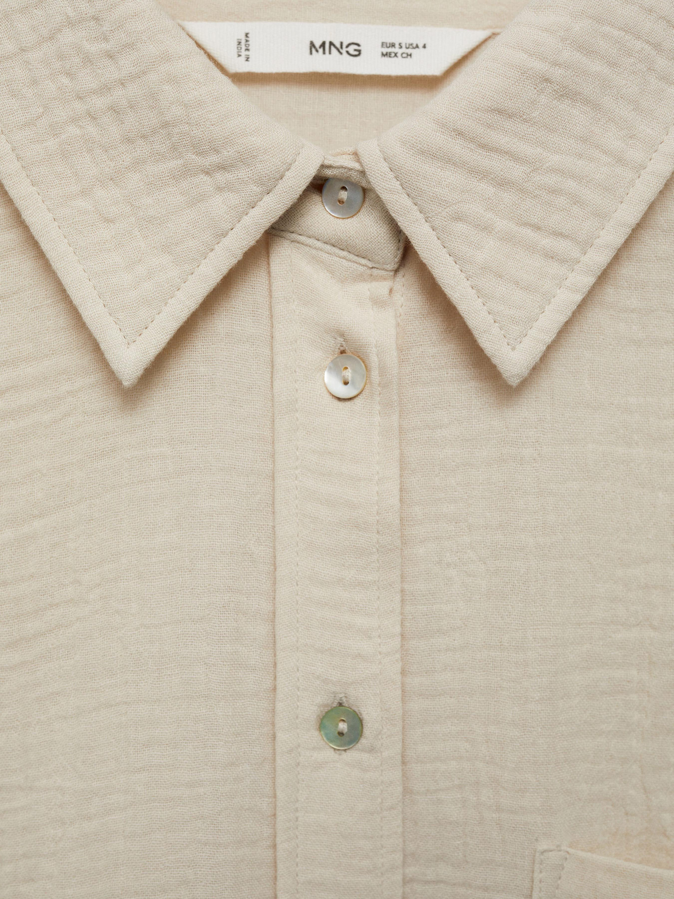 Рубашка повседневная MANGO модель 77040333_5 Рубашка повседневная MANGO модель 77040333_5 Фото