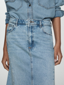 Джинсовая юбка MANGO модель 77010372_TM Фото