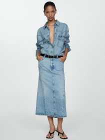 Джинсовая юбка MANGO модель 77010372_TM Фото