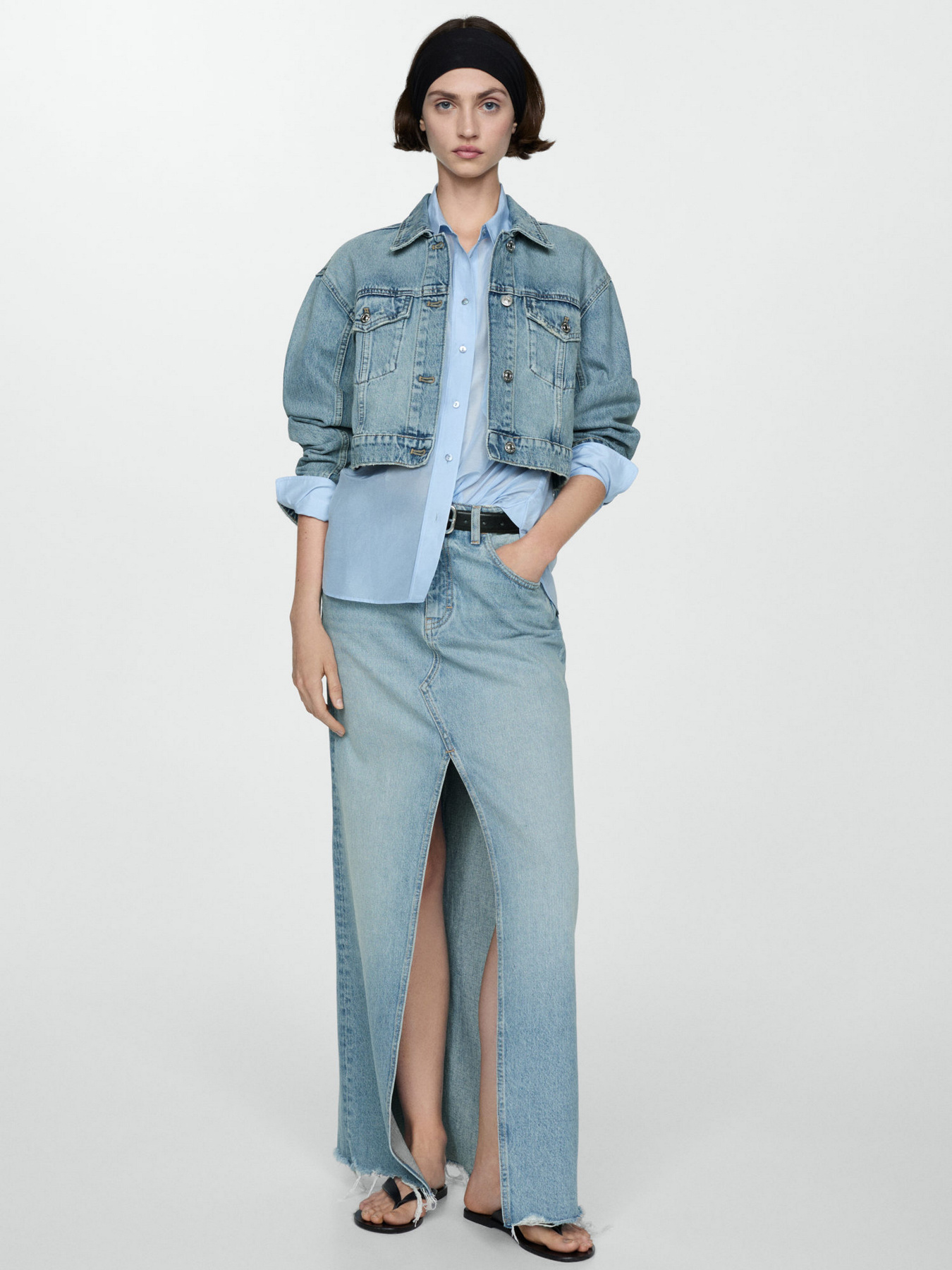 Джинсовая куртка MANGO модель 77030358_TM Фото