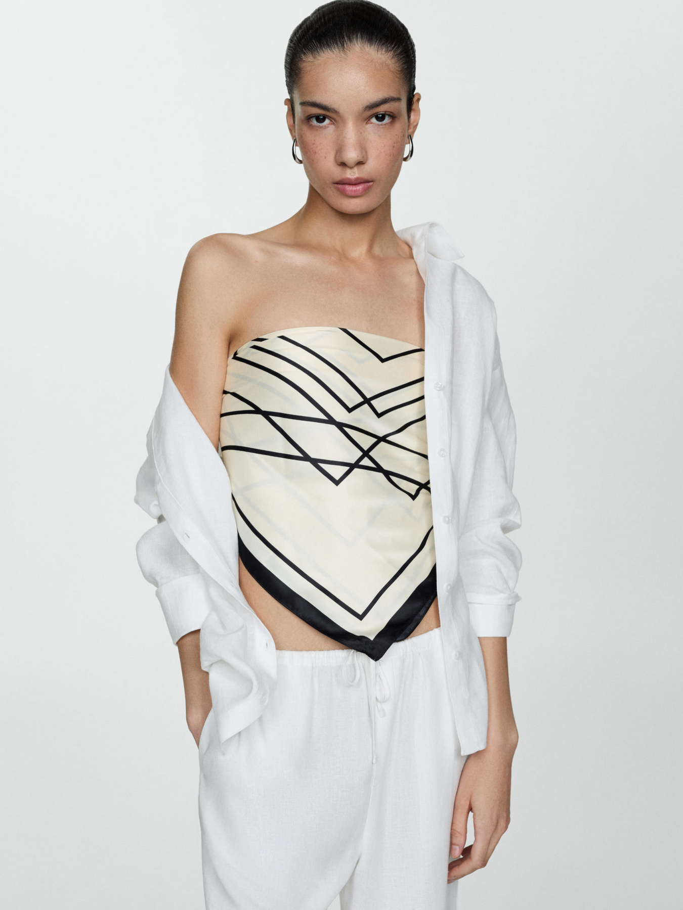 Брюки повседневные MANGO модель 77040372_1 Фото