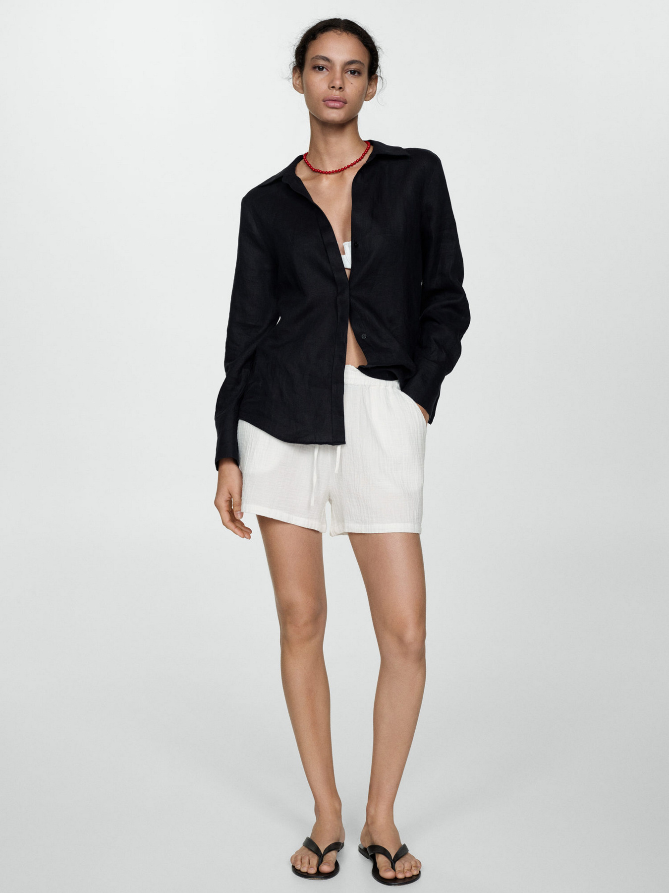 Шорты MANGO модель 77030350_2 Фото