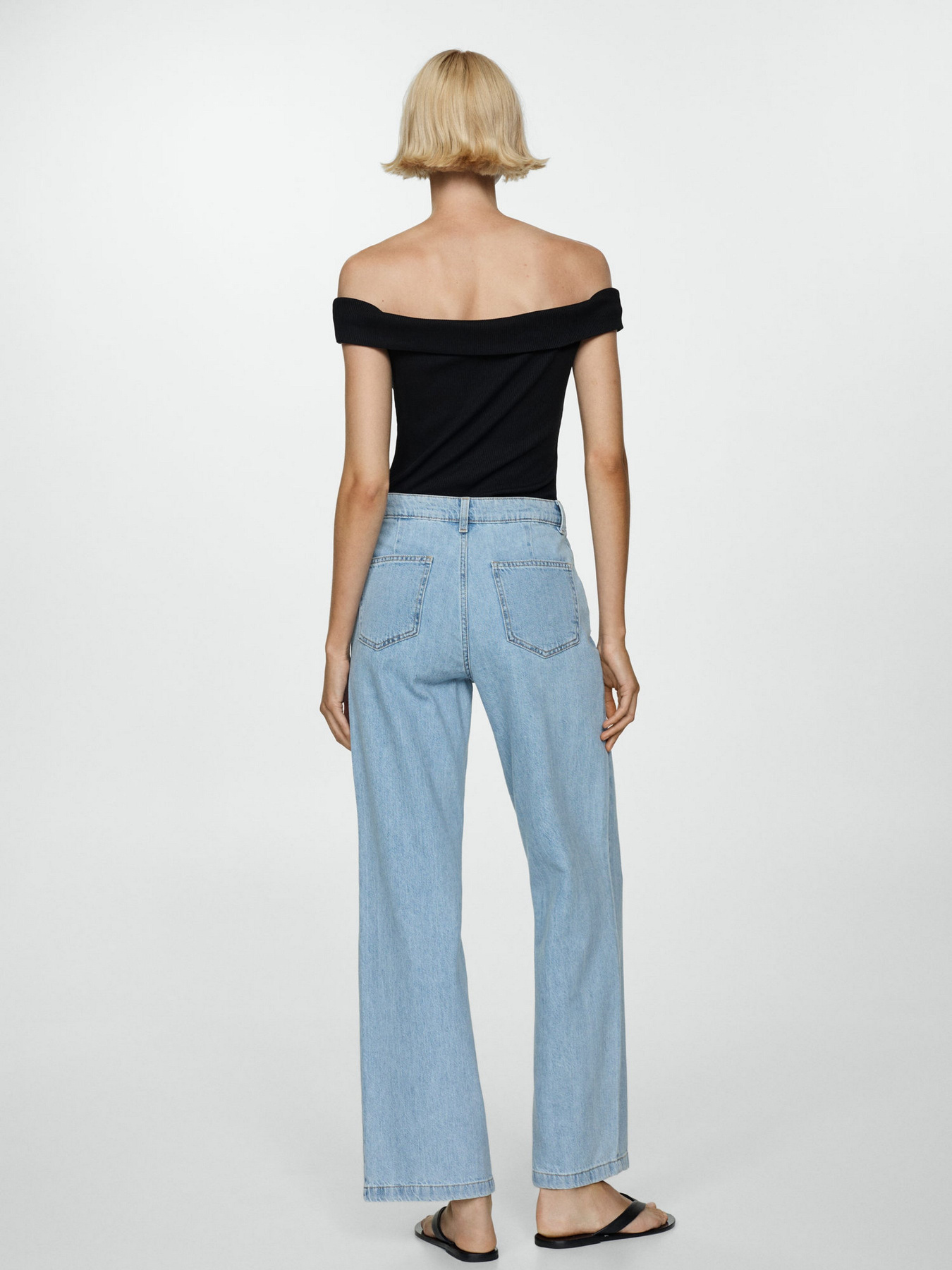 Широкие джинсы MANGO модель 77060592_TM Фото