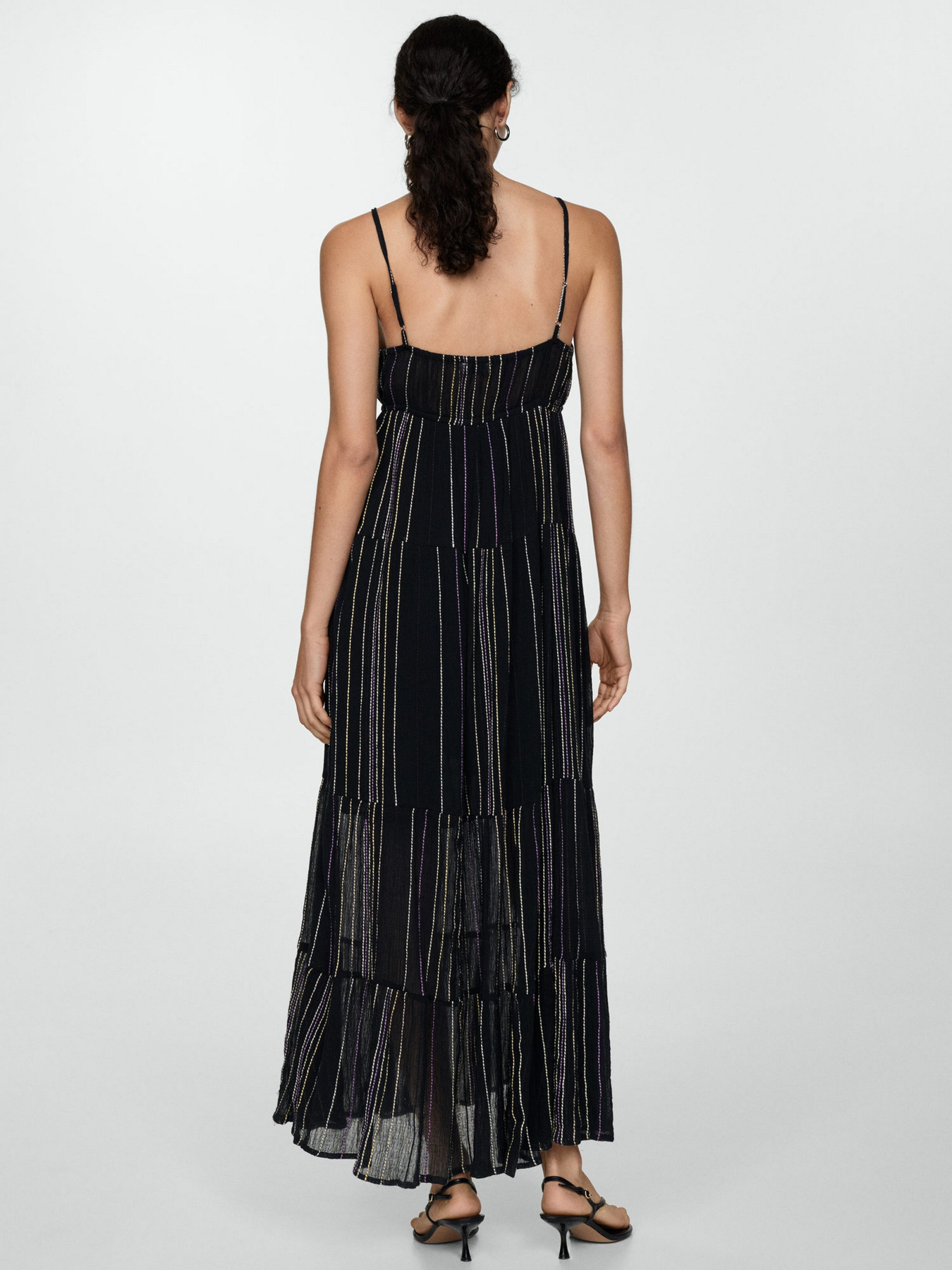 Платье макси MANGO модель 77010362_99 Фото