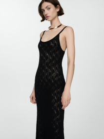 Платье макси MANGO модель 77030368_99 Фото