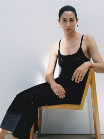 Платье макси MANGO модель 77030368_99 Фото