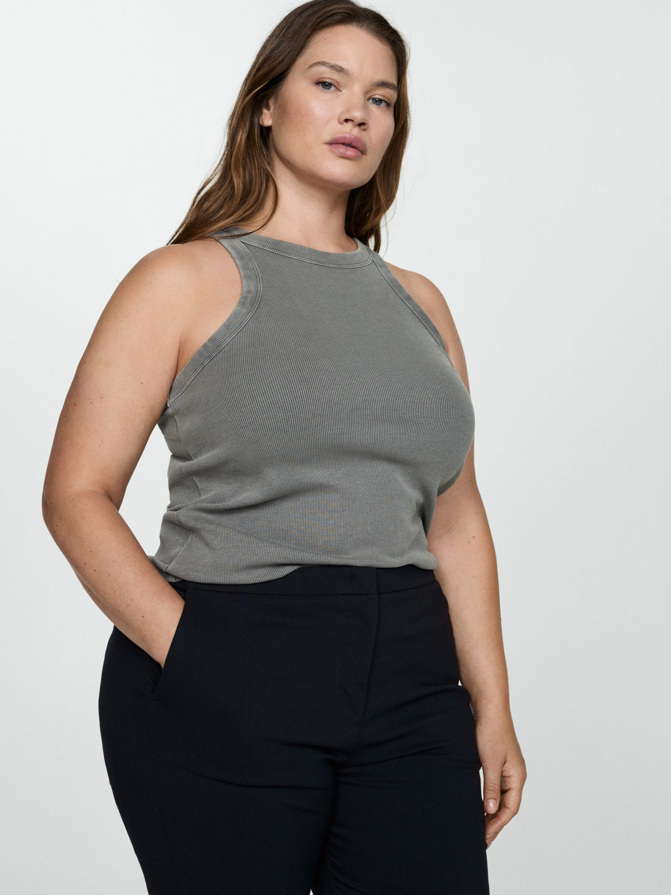 Класичні штани MANGO модель 77060608_56 Фото