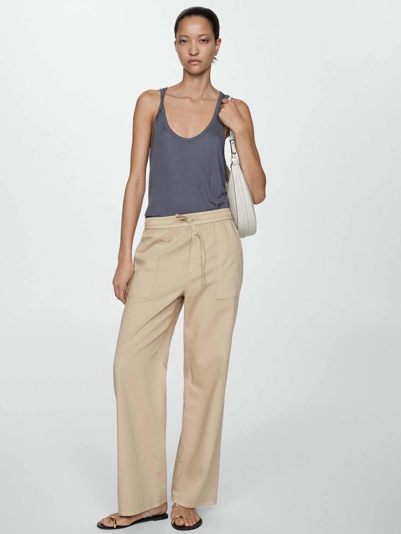 Брюки повседневные MANGO модель 77070359_7 Фото