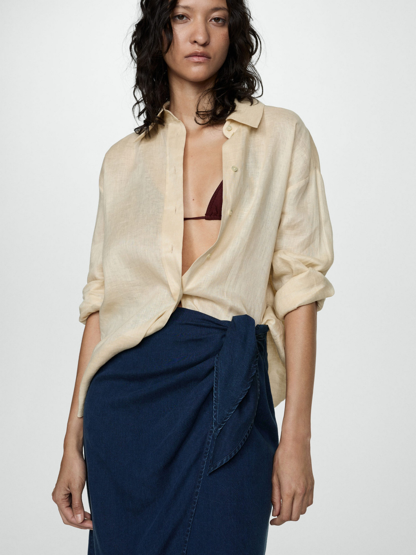 Спідниця міді MANGO модель 77050333_TO Фото