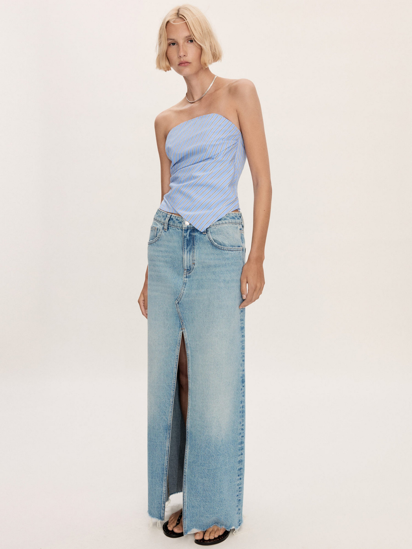 Джинсовая юбка MANGO модель 77080586_TM Фото