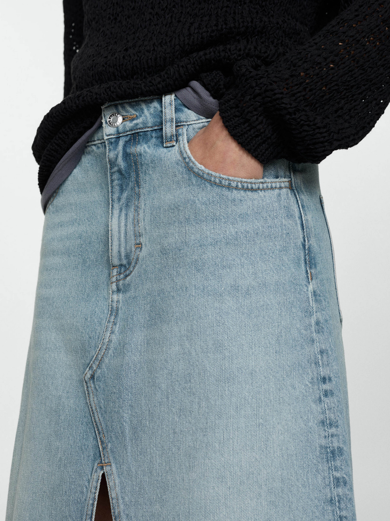 Джинсовая юбка MANGO модель 77080586_TM Фото