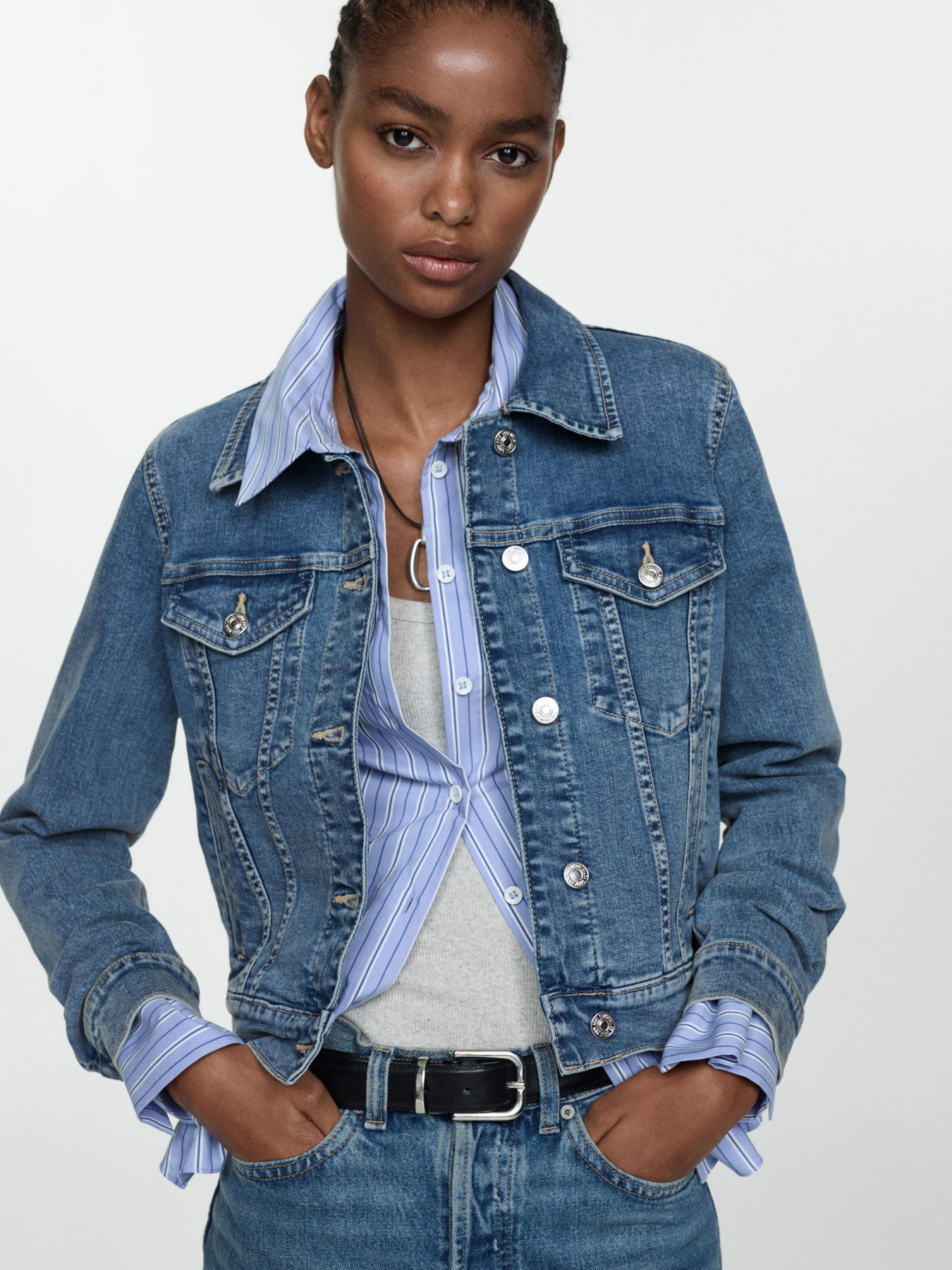 Джинсовая куртка MANGO модель 77050276_TM Джинсовая куртка MANGO модель 77050276_TM Фото