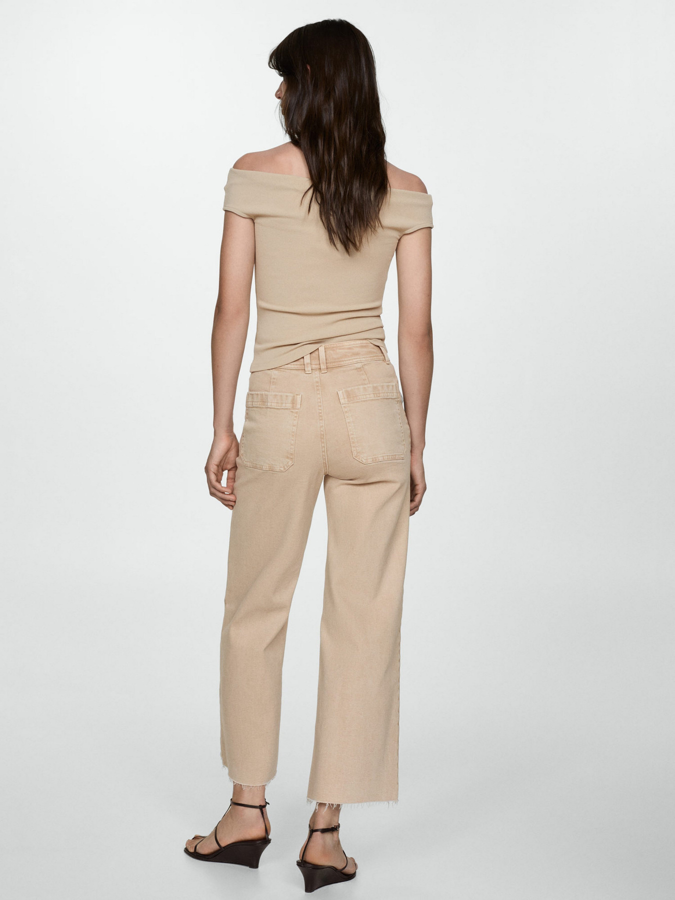 Широкие джинсы MANGO модель 77024015_7 Фото