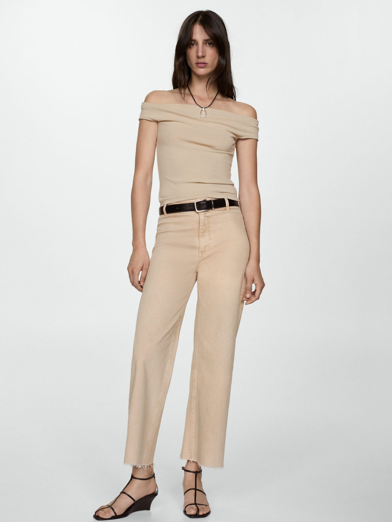 Широкие джинсы MANGO модель 77024015_7 Фото