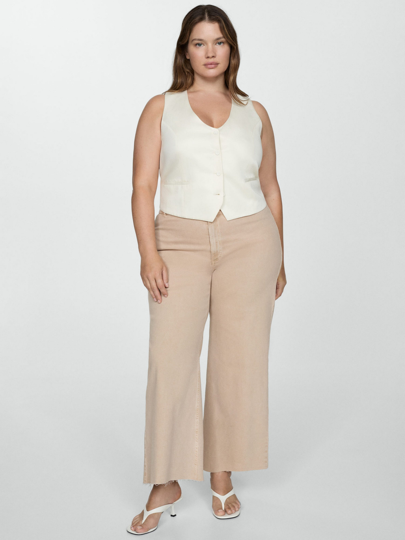 Широкие джинсы MANGO модель 77024015_7 Фото