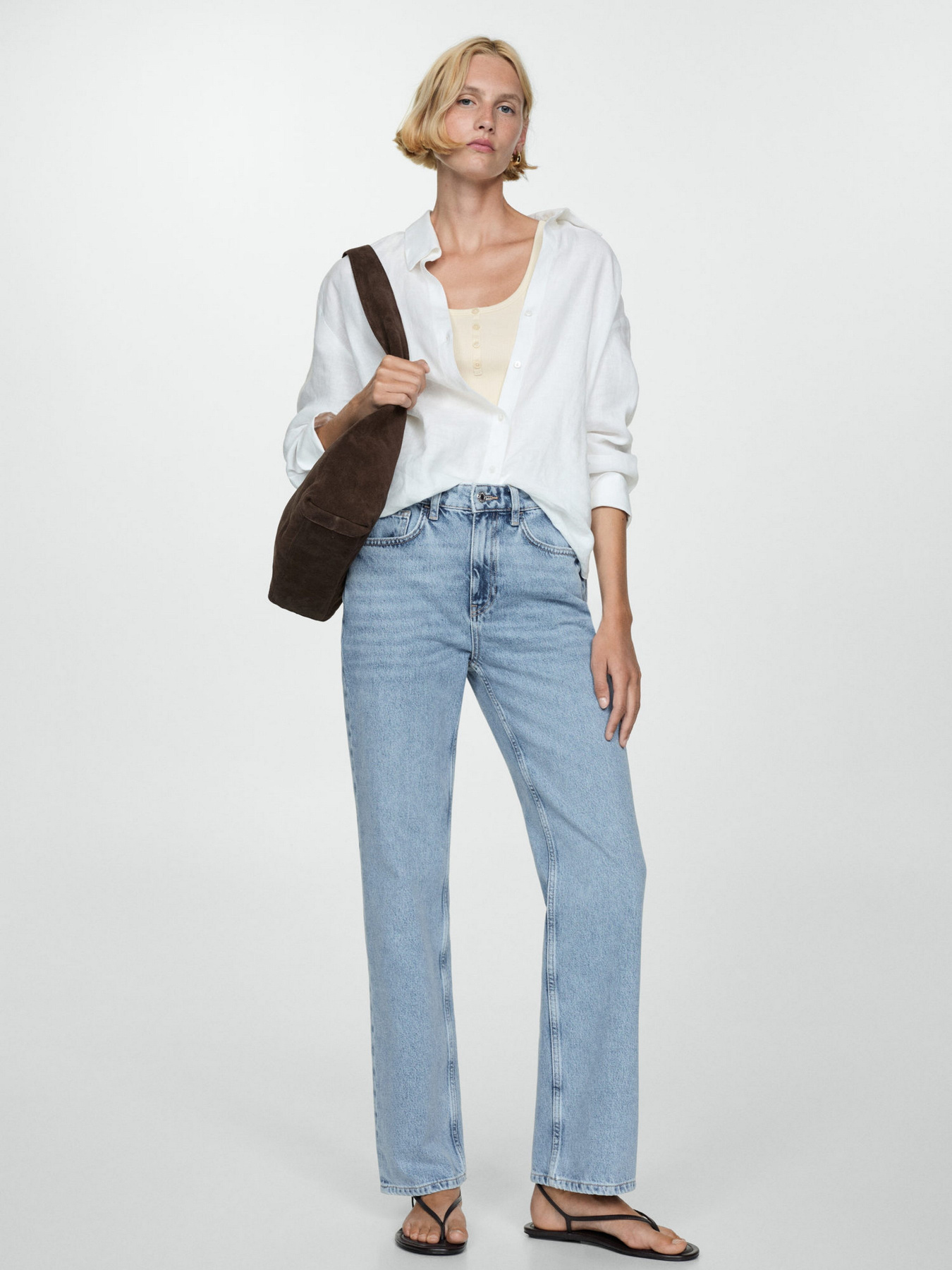 Прямі джинси MANGO модель 77043295_TM Фото