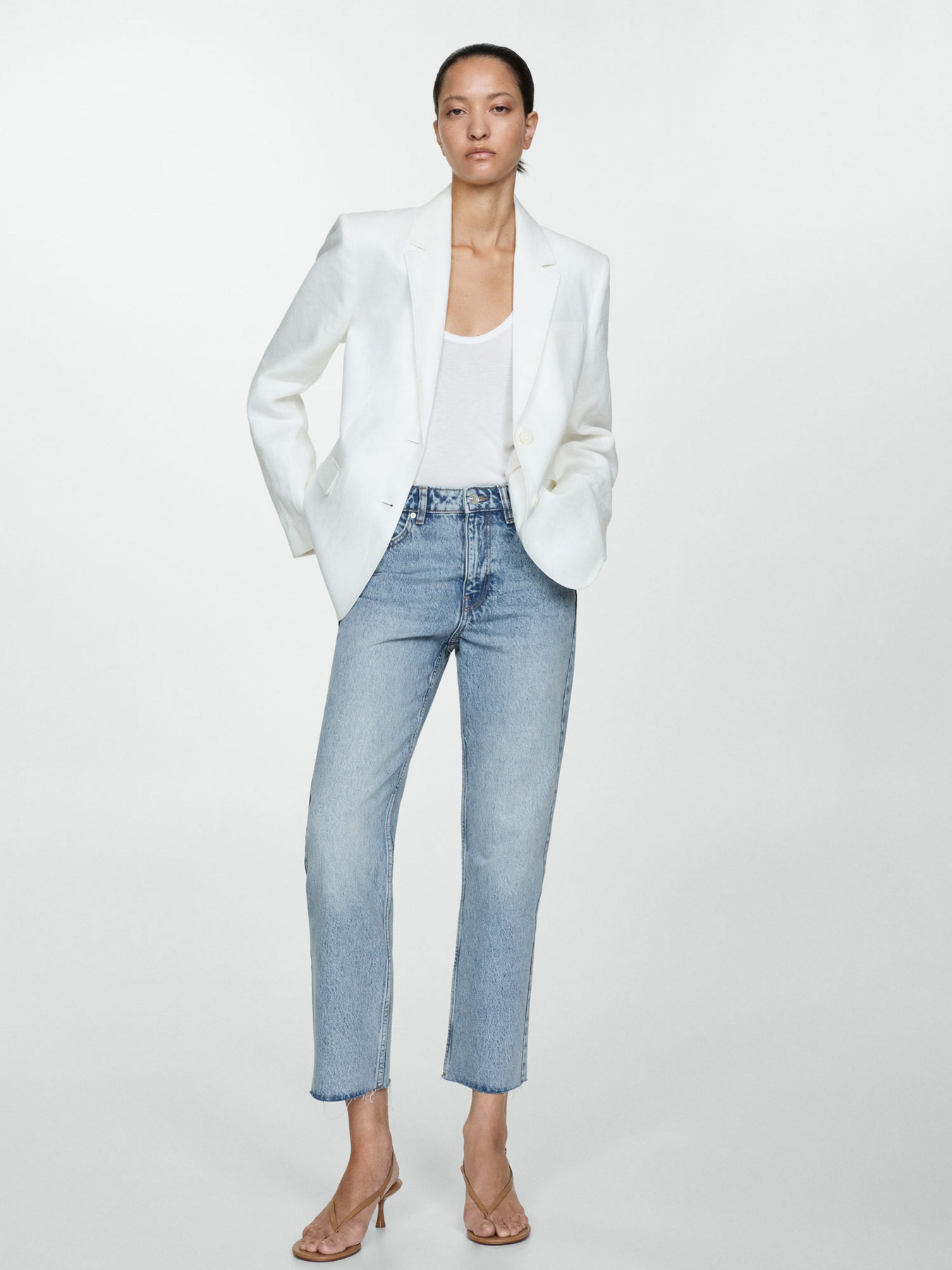 Прямые джинсы MANGO модель 77050589_TM Фото