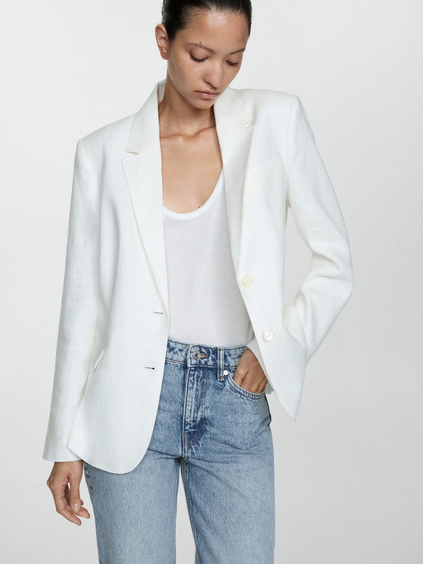 Прямые джинсы MANGO модель 77050589_TM Фото