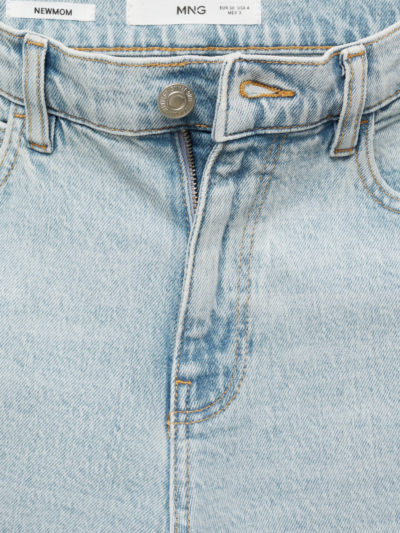 Прямые джинсы MANGO модель 77060366_BL Фото