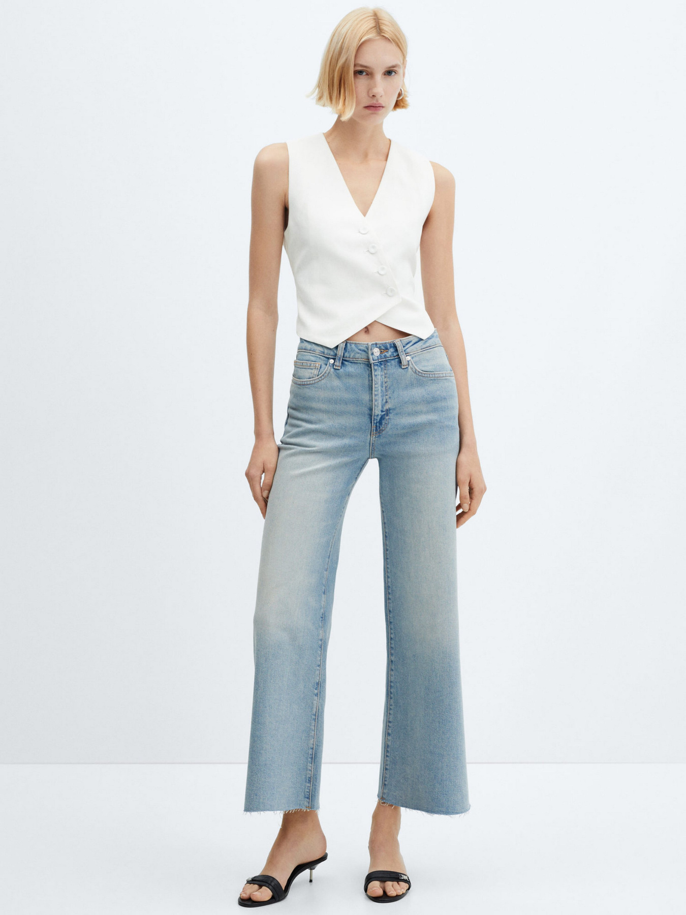 Широкі джинси MANGO модель 77060585_TC Фото