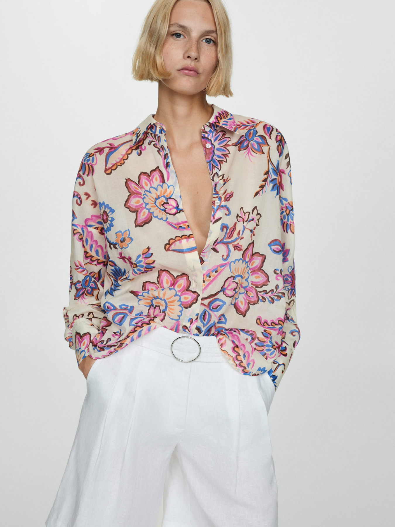 Рубашка MANGO модель 77012919_5 Фото