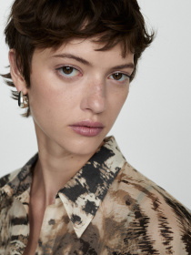 Рубашка повседневная MANGO модель 77053295_5 Фото