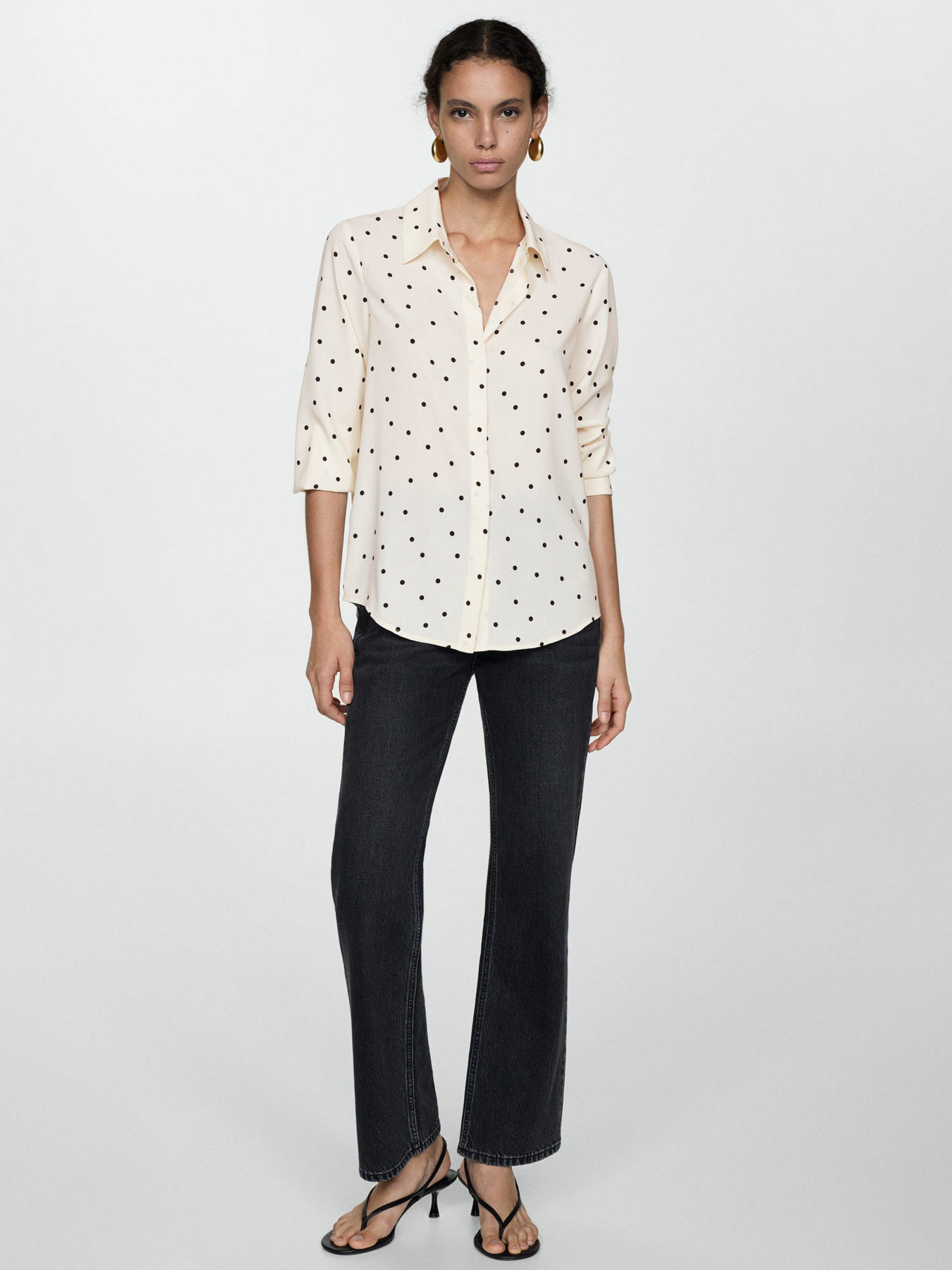 Рубашка повседневная MANGO модель 77093267_43 Рубашка повседневная MANGO модель 77093267_43 Фото