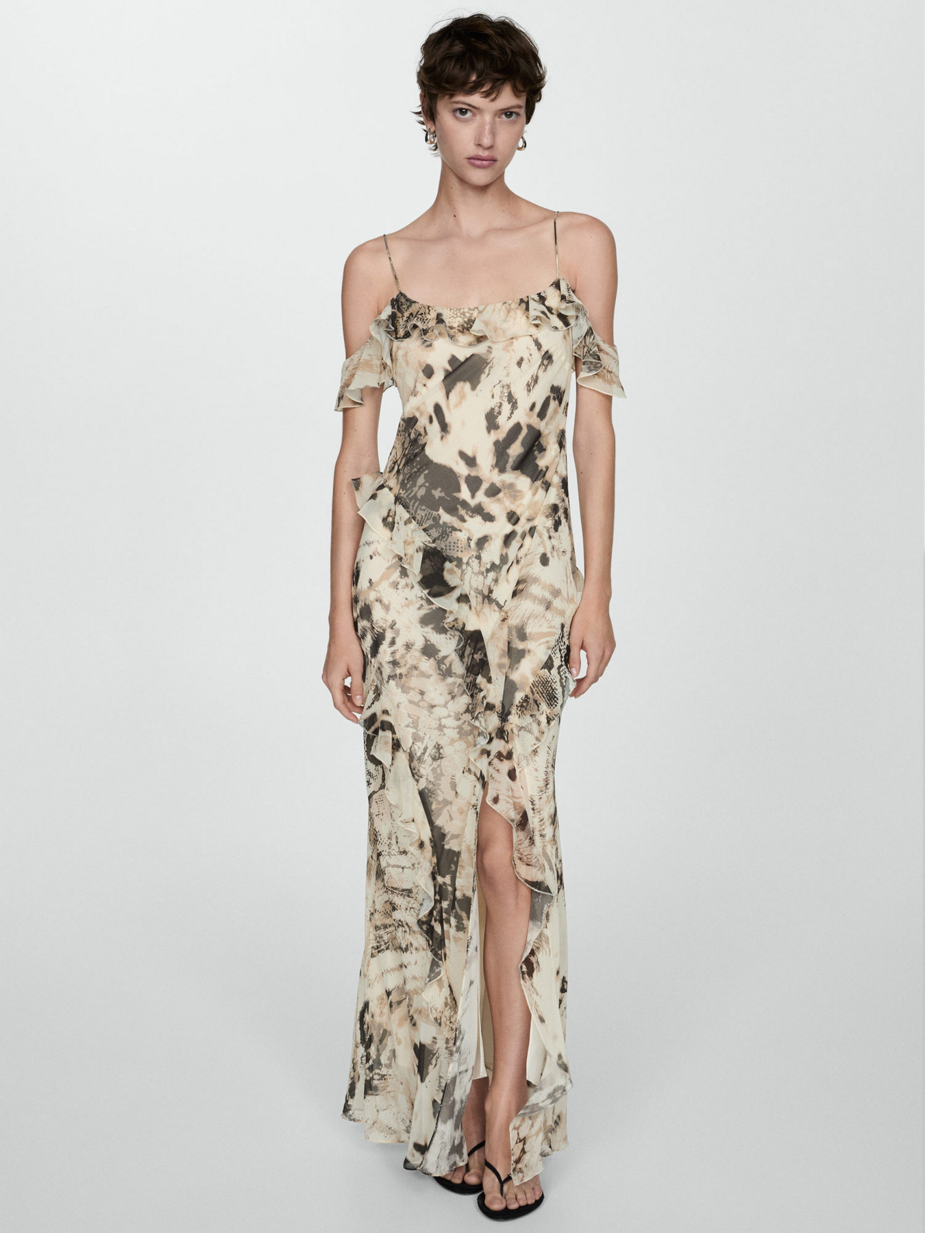 Платье макси MANGO модель 77013296_5 Фото