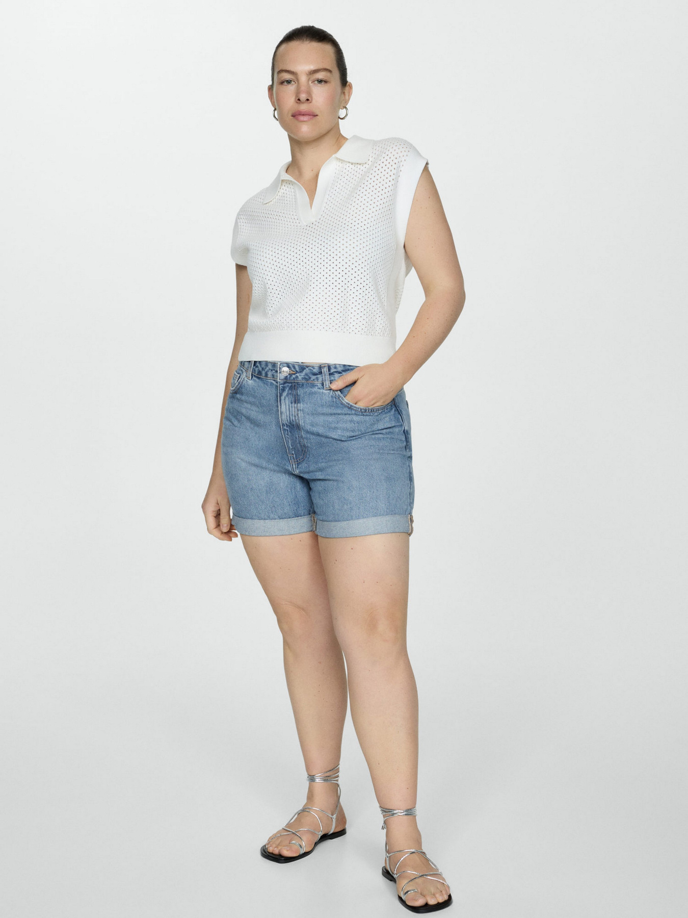 Джинсові шорти MANGO модель 77050572_TM Джинсові шорти MANGO модель 77050572_TM Фото