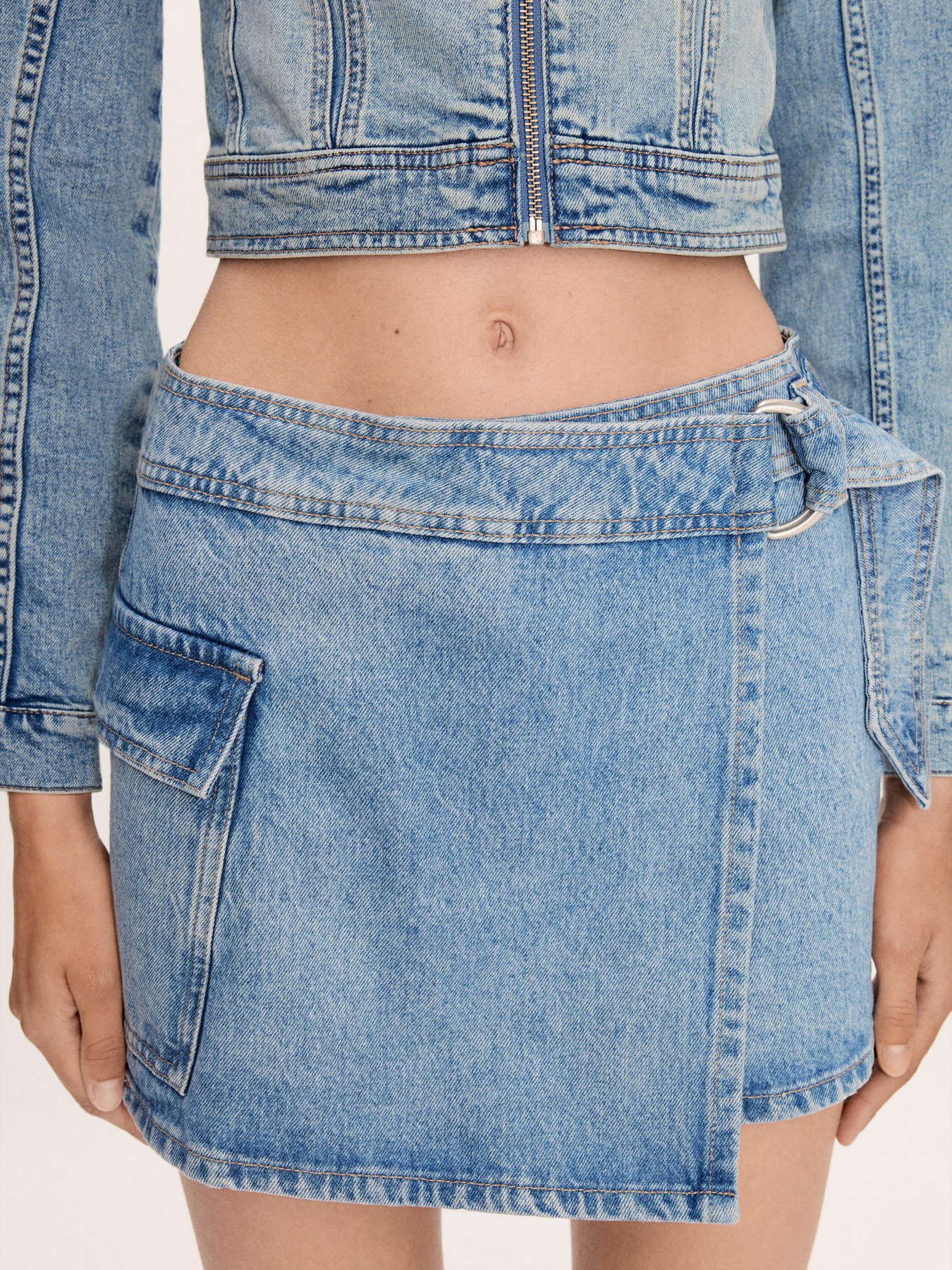 Джинсовая юбка MANGO модель 77090345_TM Фото