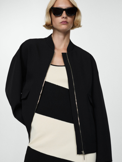 Бомбер MANGO модель 77014791_99 Фото