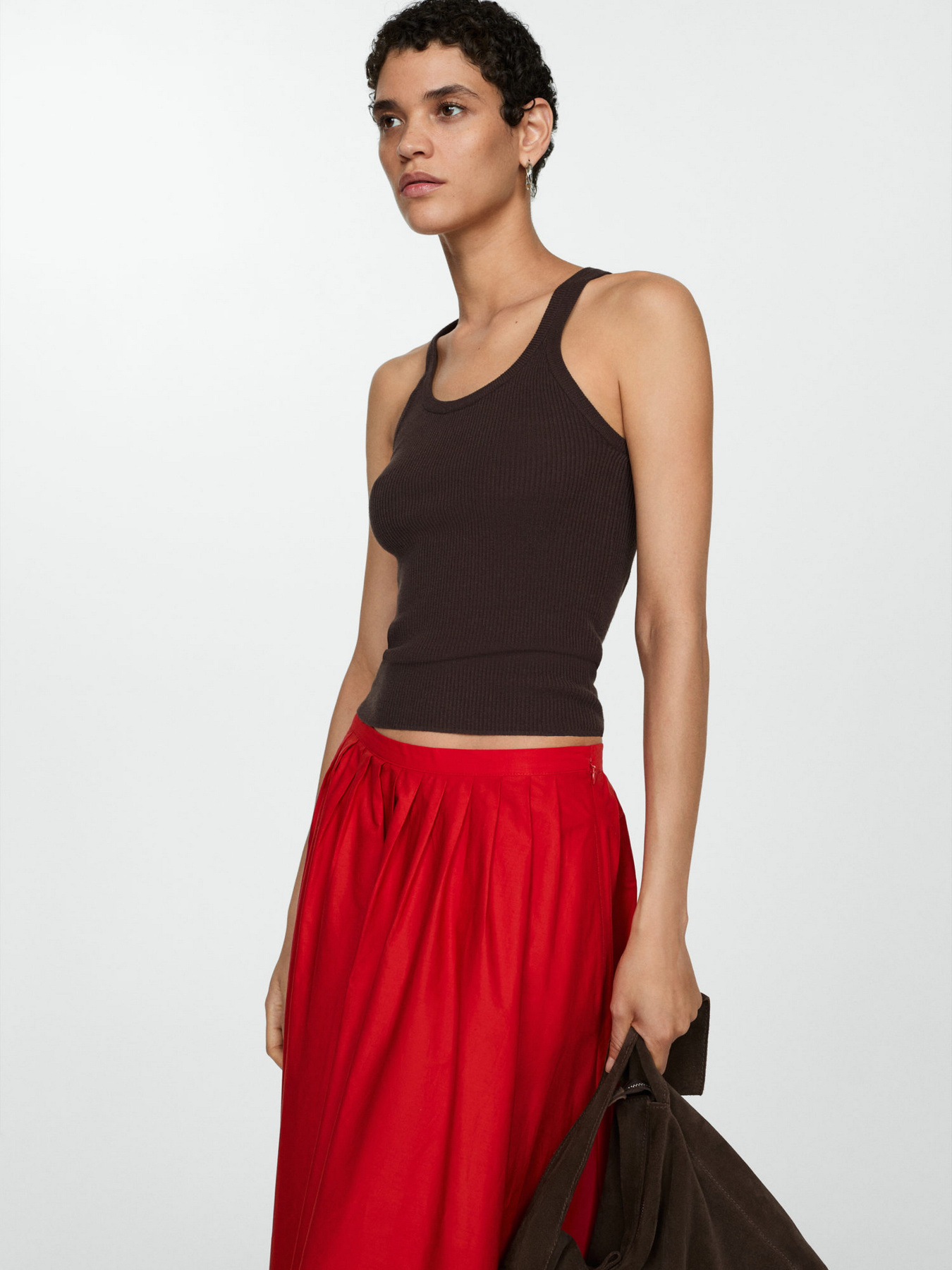 Юбка миди MANGO модель 77024791_70 Фото