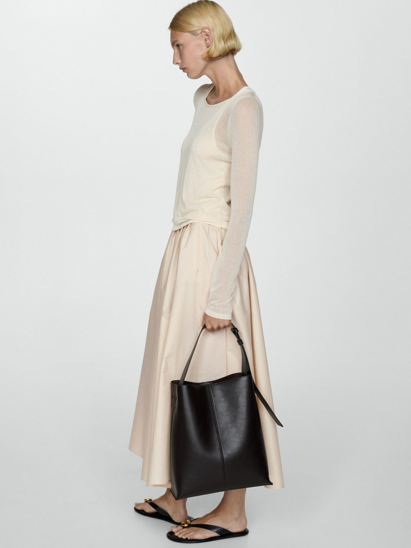 Спідниця міді MANGO модель 77024791_8 Фото