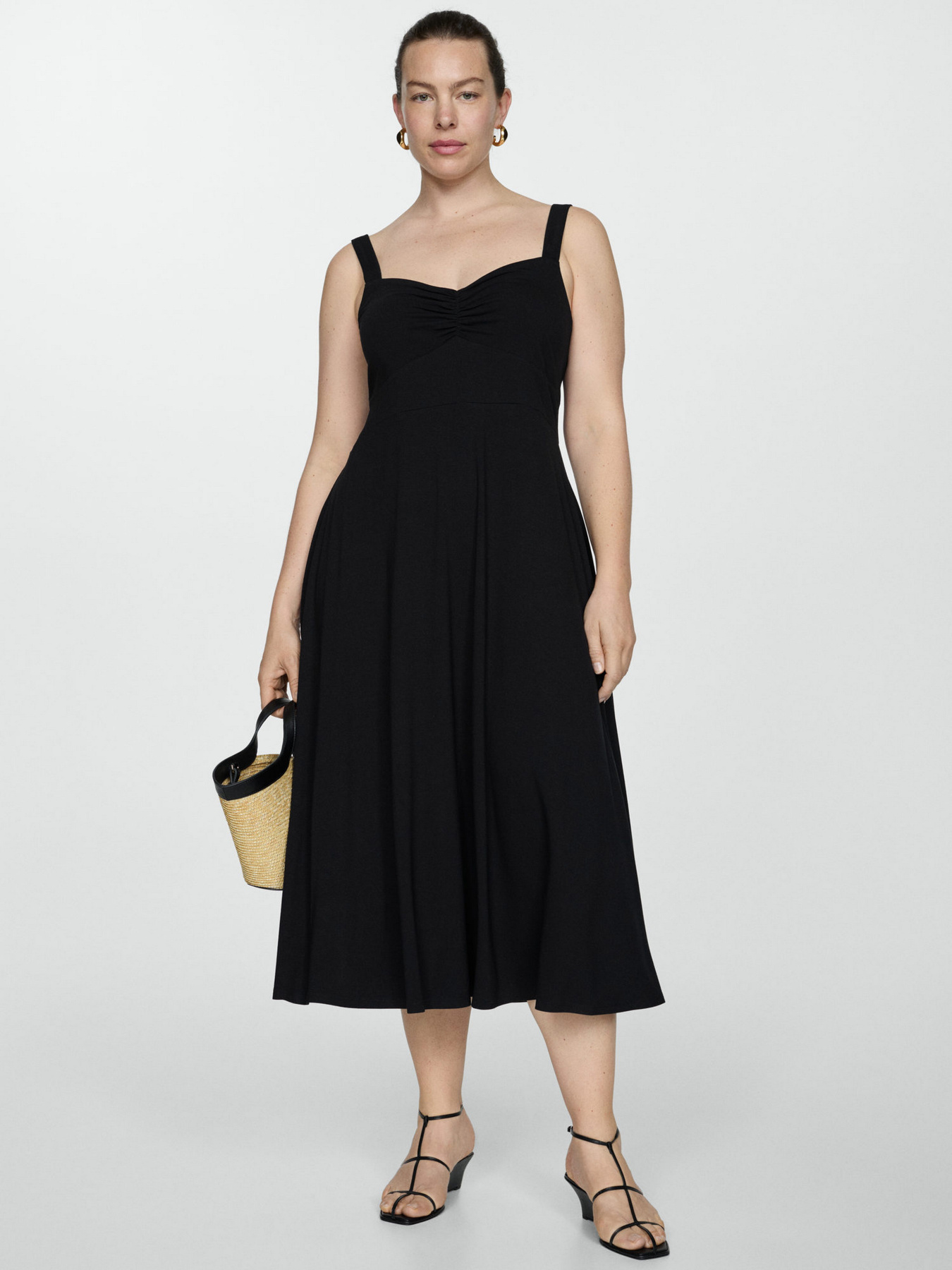 Платье миди MANGO модель 77032918_99 Фото