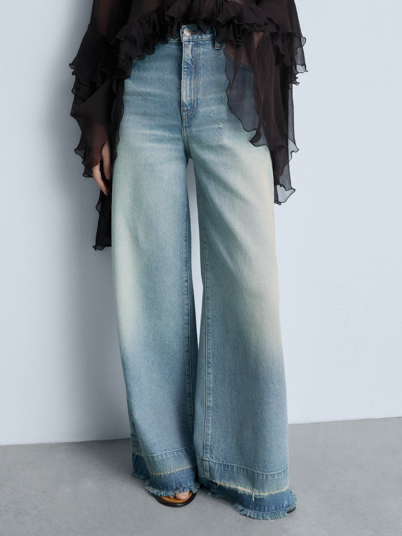 Широкі джинси MANGO модель 77034791_TC Фото