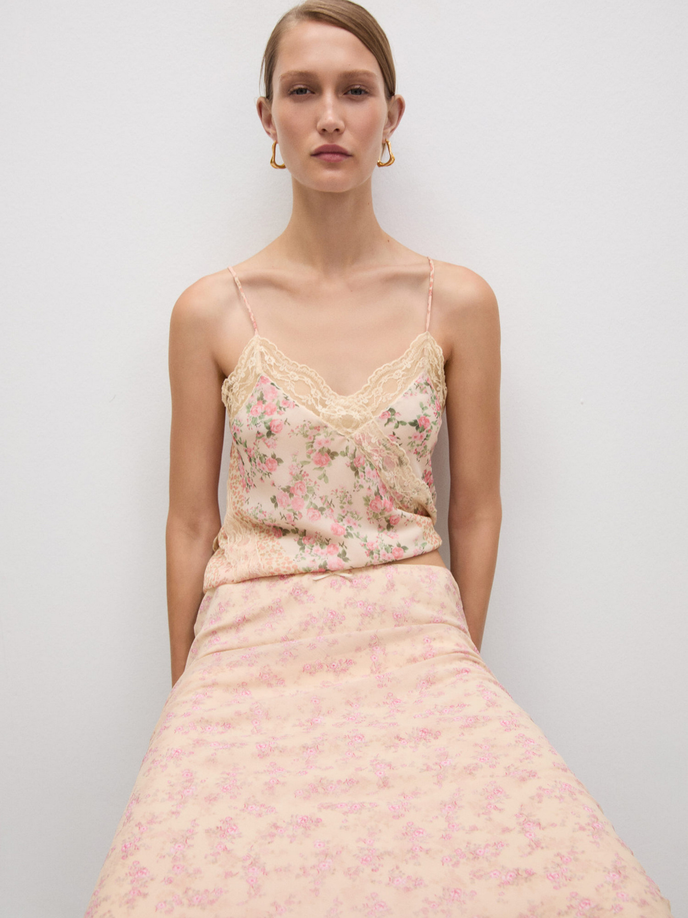 Спідниця міді MANGO модель 77044024_81 Фото