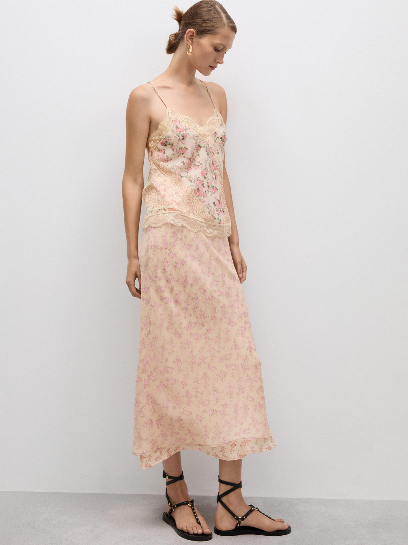 Спідниця міді MANGO модель 77044024_81 Фото