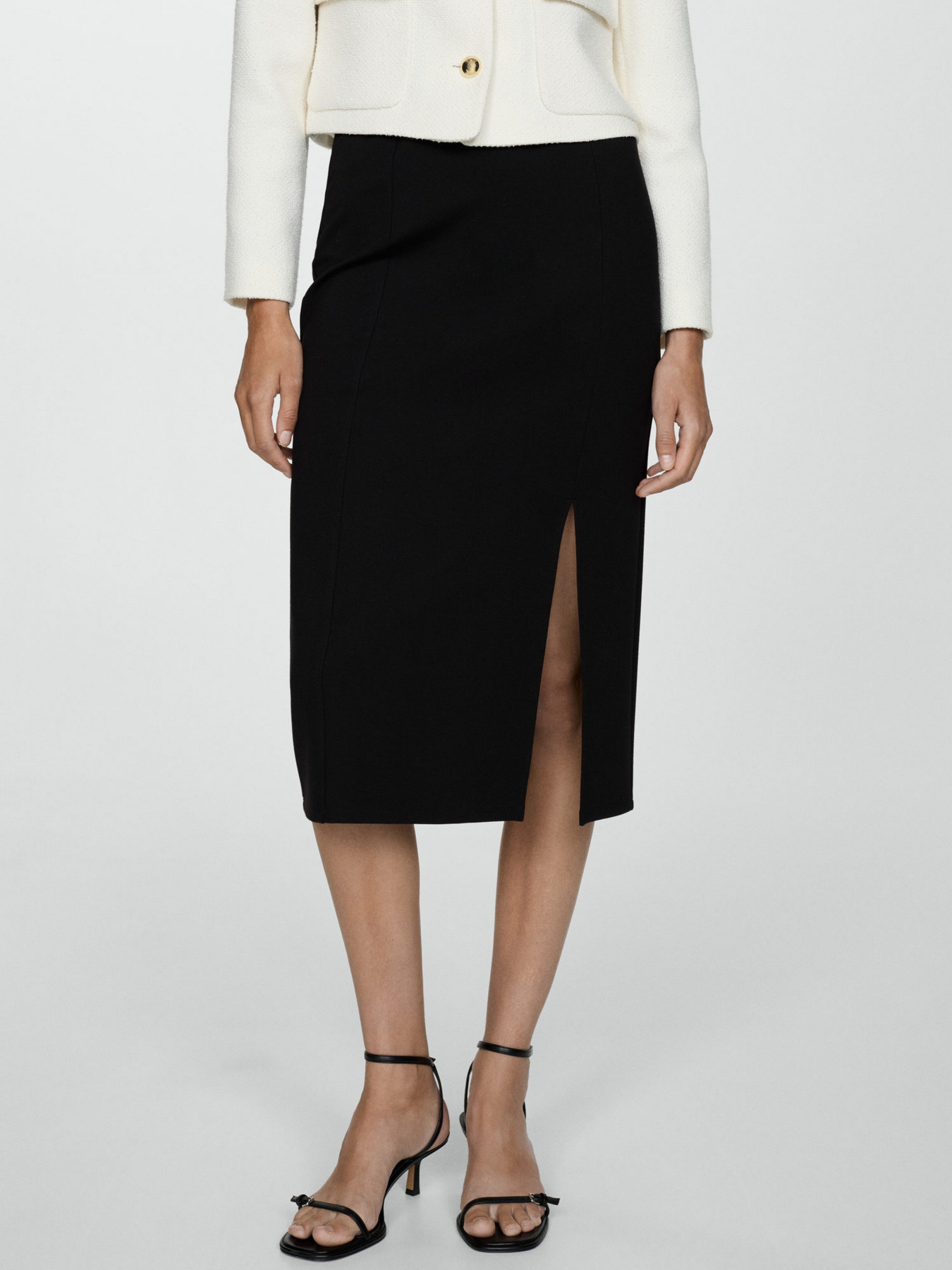 Спідниця міді MANGO Модель 77044029_99 Фото