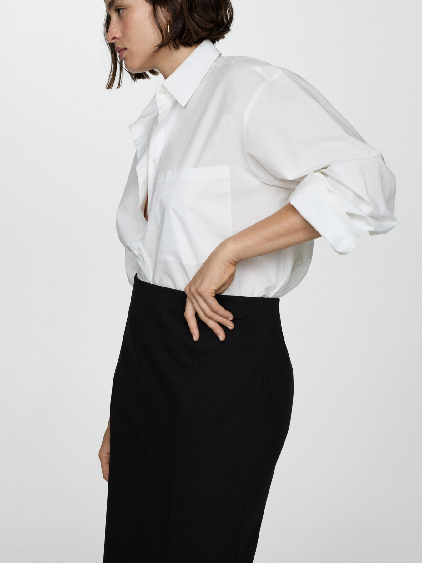 Спідниця міді MANGO модель 77044029_99 Фото