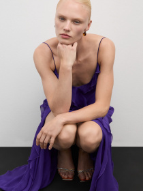 Платье макси MANGO модель 77044455_65 Фото