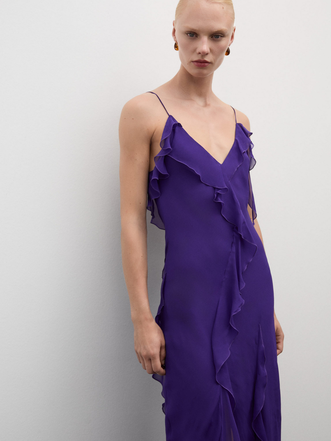 Платье макси MANGO модель 77044455_65 Фото