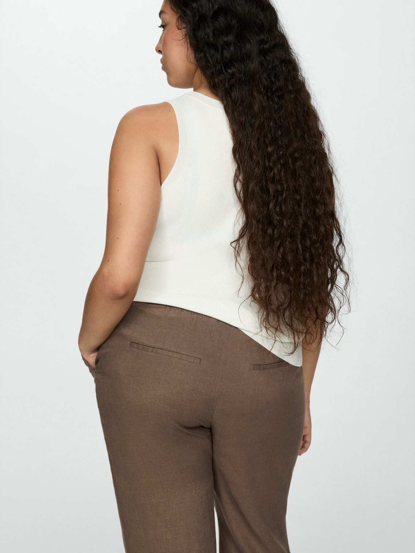 Брюки повседневные MANGO модель 77050332_34 Фото